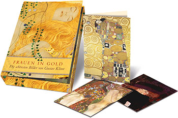 Grußkarten-Box Frauen in Gold